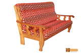 Lima Solid  Teak Wood 3 Seater Sofa
