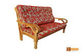 Manila Solid Teak Wood Sofa Set - (3+1+1) 5 Seater