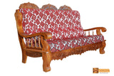 Jaipur Solid Teak Wood Sofa Set - (3+1+1) 5 Seater