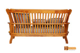 Berlin Solid Teak Wood Sofa Set - (3+1+1) Seater