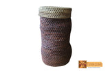Adeona Woven Natural Screwpine Leaf Laundry Basket-Organic and Eco friendly