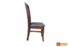 Amazon Solid Round Rosewood Dining Set - Glass Table Top with 6 Chairs