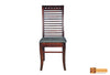 Amazon Solid Round Rosewood Dining Set - Glass Table Top with 6 Chairs