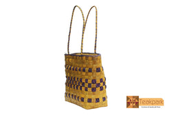 Ceres Woven Natural Screwpine Leaf Ladies Handbag-Design 1-Organic and Eco Friendly