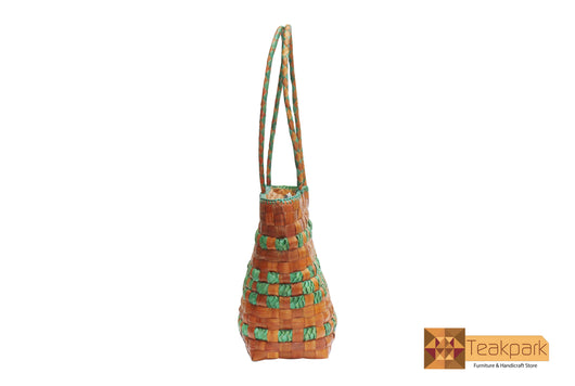 Ceres Woven Natural Screwpine Leaf Ladies Handbag-Design 4-Organic and Eco friendly