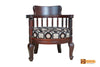Dakota Solid Rosewood Sofa Set - (3+1+1) 5 Seater