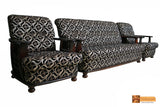 Dublin Solid Rosewood Sofa Set - (3+1+1) 5 Seater