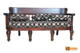 Dakota Solid Rosewood Sofa Set - (3+1+1) 5 Seater