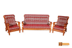 Florida Solid Teak Wood Sofa Set - (3+1+1)Seater