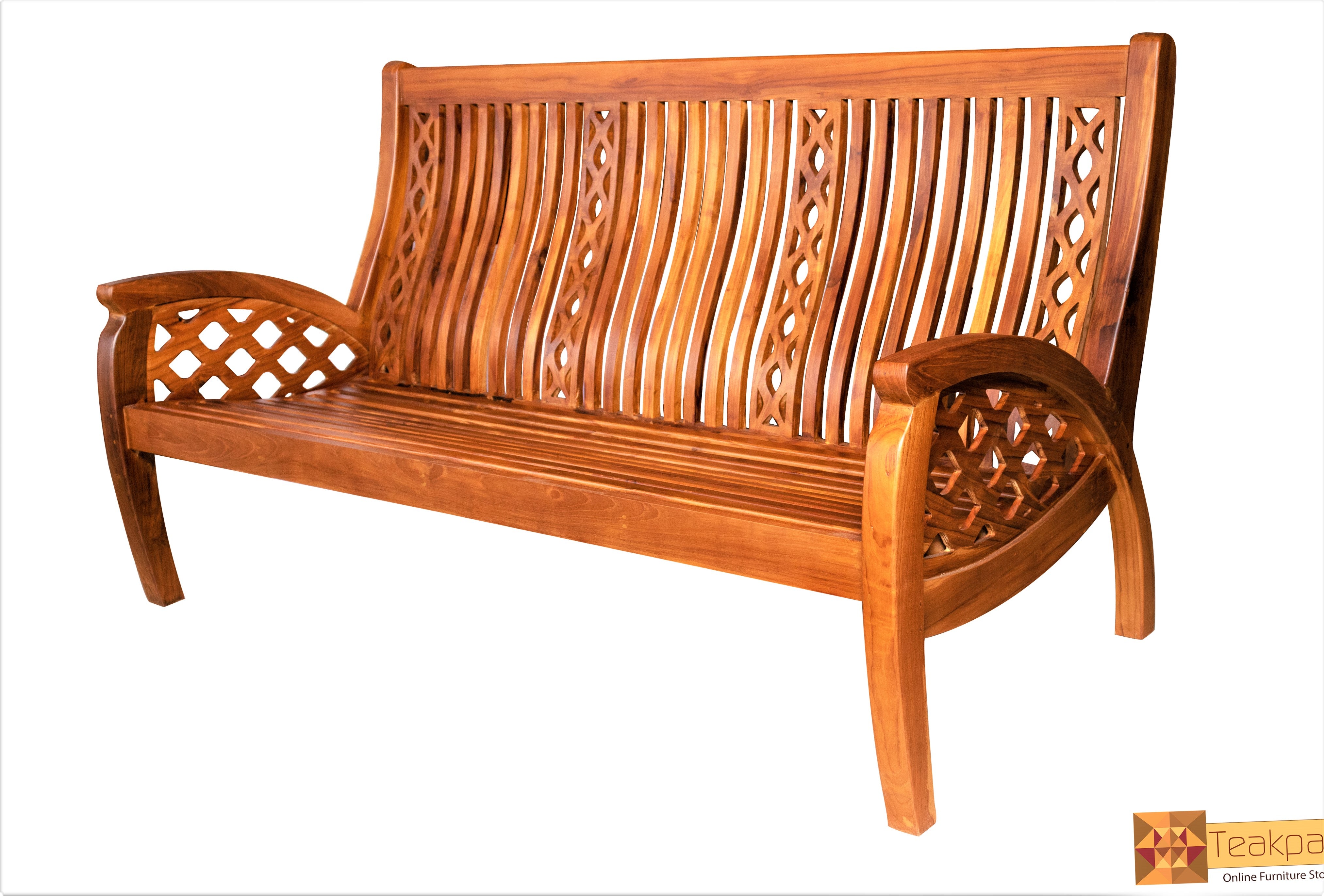 Hanoi Solid Teak Wood Seater Sofa – teakpark - Main Image