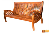 Hanoi Solid Teak Wood 3 Seater Sofa