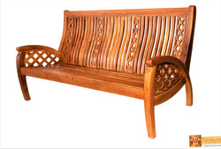 Hanoi Solid Teak Wood 3 Seater Sofa