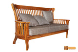 Berlin Solid Teak Wood Sofa Set - (3+1+1) Seater