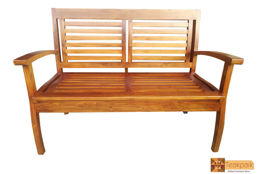 Pazhassi Solid Teak Wood Two Seater