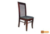 Amazon Solid Round Rosewood Dining Set - Glass Table Top with 6 Chairs